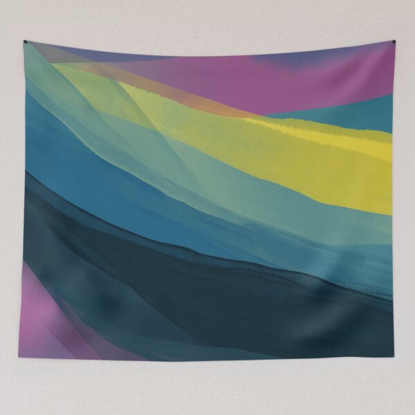 Item preview, Colorful Dreamy Abstract Neon Stripe Art Painting by Morgan Harper Nichols designed and sold by morgansgoods.
