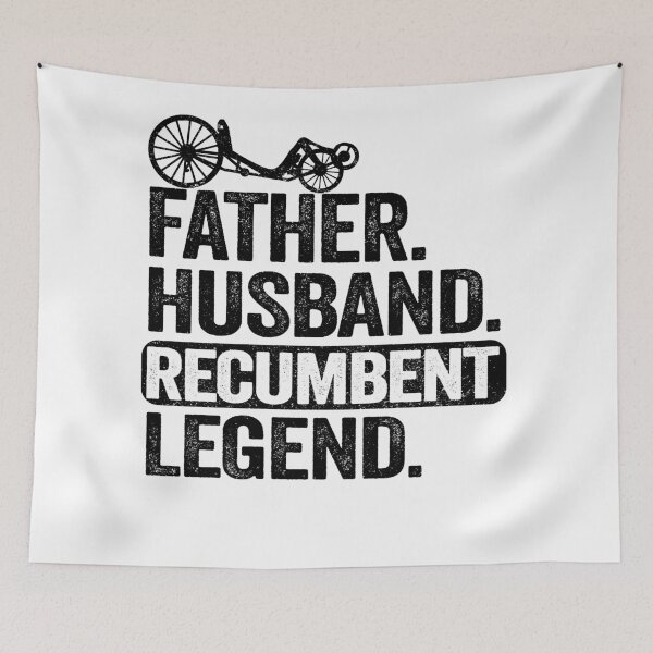 Item preview, Father Husband Recumbent Legend Funny Recumbent Bike designed and sold by Stronzi.