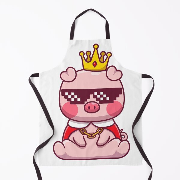 Item preview, Funny Pig w/ Glasses & Crown designed and sold by Digital-Galore.