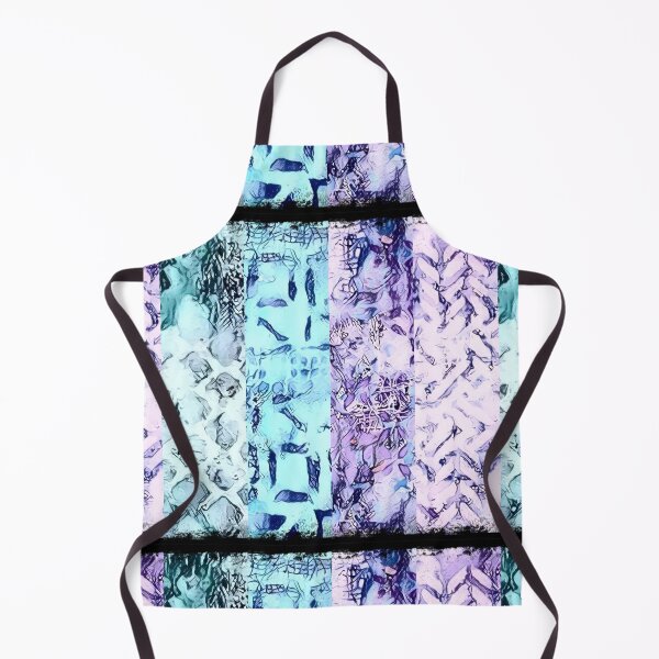 Item preview, Blue/Purple Gelliprint - Vertical Stripes  designed and sold by shriamato.