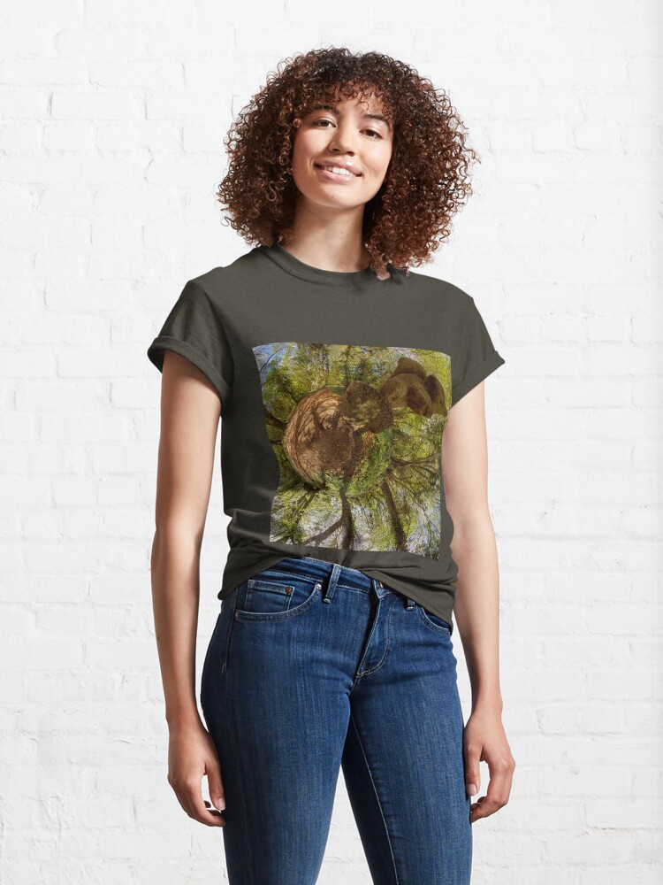 Alternate view of Squirrel Sculpture on path through Prehen Woods, Derry Classic T-Shirt