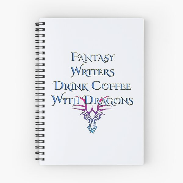 Item preview, Fantasy Writers Drink Coffee with Dragons designed and sold by AF Stewart Art Designs.