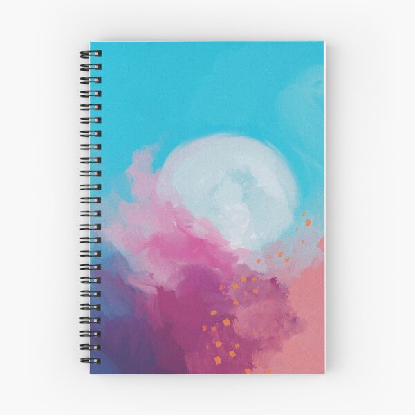 Item preview, Abstract Dreamy Full Moon - Pink Blue Painting by Morgan Harper Nichols designed and sold by morgansgoods.