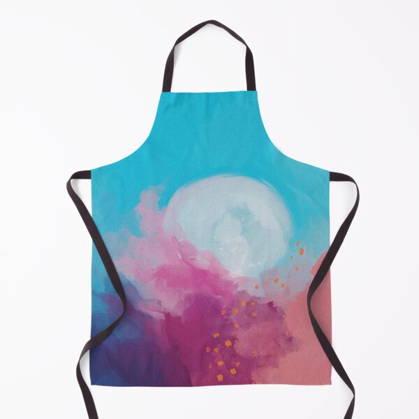 Aperçu de l'œuvre Abstrait Rêveuse Pleine Lune - Peinture Bleu Rose par Morgan Harper Nichols créée et vendue par morgansgoods.