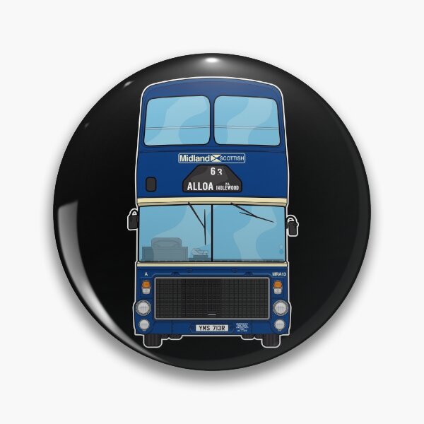 Item preview, Midland Scottish Omnibuse Ailsa Bus MRA13 YMS713R Illustration designed and sold by BFXIII.