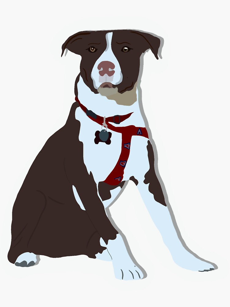 "Lily Dog Custom" Sticker for Sale by byalecksis Redbubble