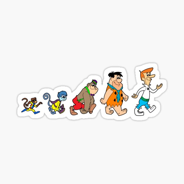 Hanna Barbera Evolution Sticker