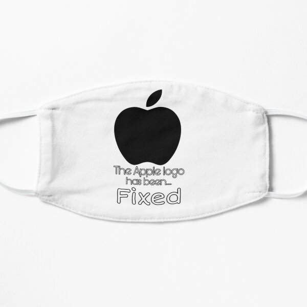 apple logo face mask