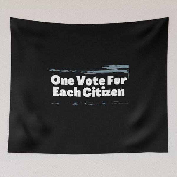 Item preview, One Vote For Each Citizen Political Design designed and sold by EarthArtDesigns.