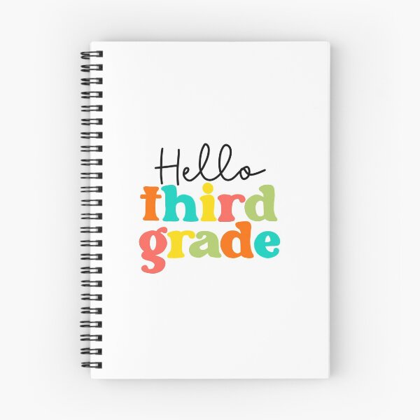 Item preview, hello third grade bright colors designed and sold by AndrewMarieD.