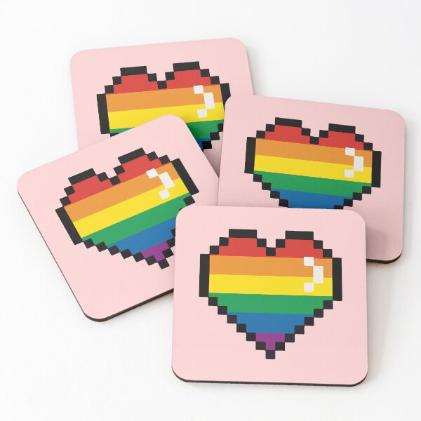 Item preview, Pride Heart Pixelized designed and sold by pedrococaro.