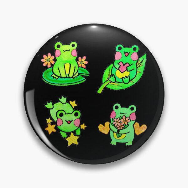 Item preview, Cute Watercolor Frog 4-Pack designed and sold by cazmie.