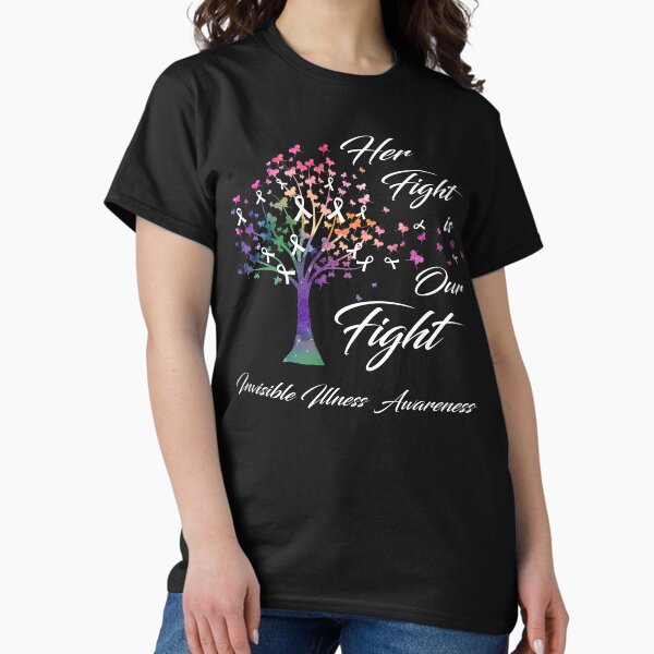Item preview, Her Fight Is Our Fight Invisible Illness Awareness designed and sold by Gillosina.