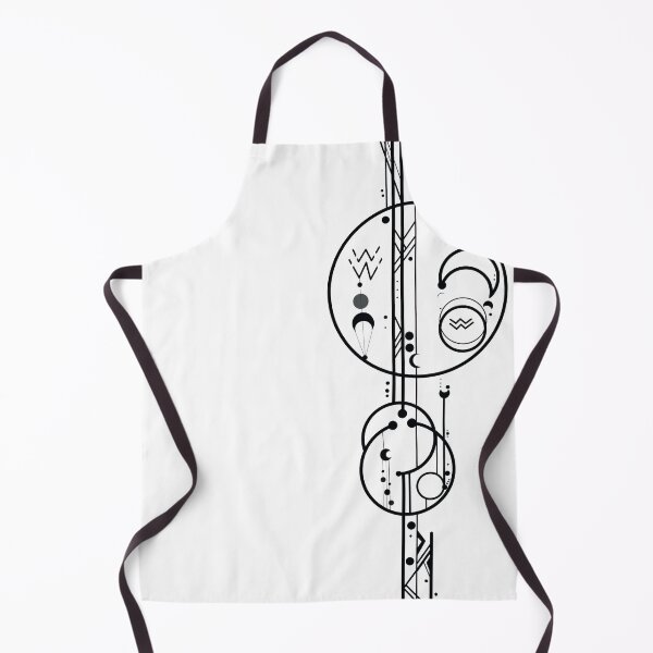Item preview, aquarius sign minimalistic space tattoo designed and sold by Darikdark.
