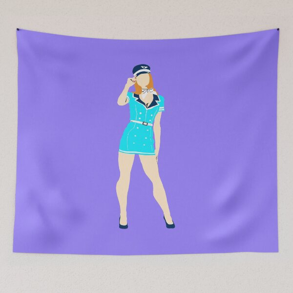 Artikelvorschau, Stewardess Einfaches Pinup entworfen und verkauft von CEL-Designs.