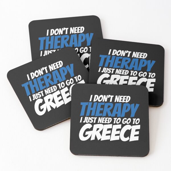 Item preview, Greek Flag  I Don't Need Therapy I Just Need to Go to Greece designed and sold by obedtheartist.