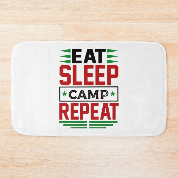 Item preview, Eat. Sleep. Camp. Repeat. (Light) designed and sold by the-krisney-way.