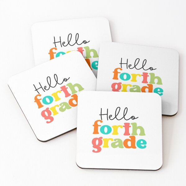 Item preview, hello forth grade bright colors designed and sold by AndrewMarieD.
