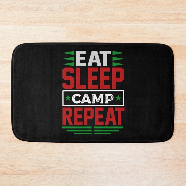 Item preview, Eat. Sleep. Camp. Repeat. (Dark) designed and sold by the-krisney-way.