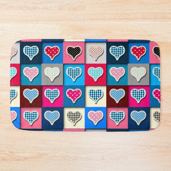 Item preview, Fabric love hearts in multiple colors vector image designed and sold by GLORY-LIFE.