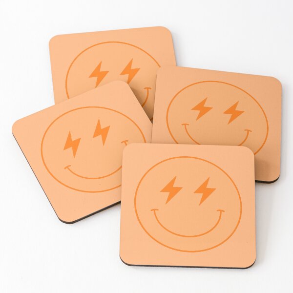 Item preview, Orange Smiley Lightning Bolt Face designed and sold by jessicaleah15.