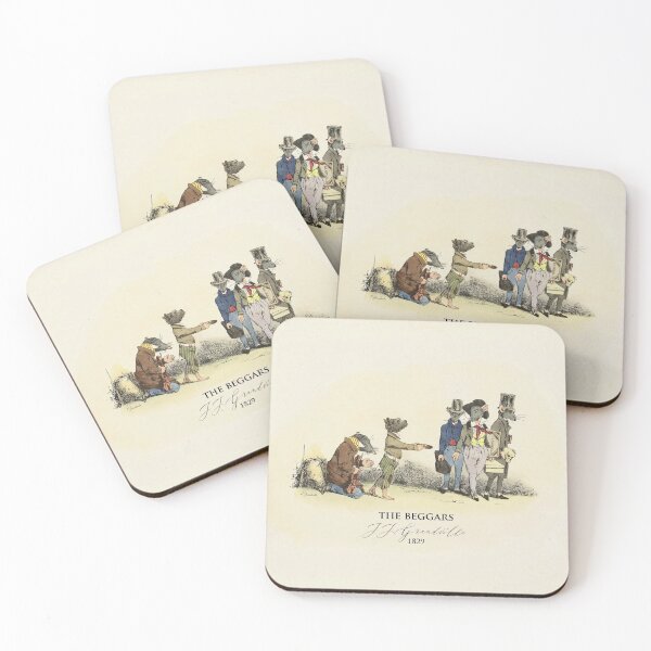 Item preview, JJ Grandville: The Beggars ca 1829 designed and sold by ebrawne.