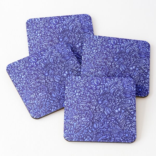 Item preview, purple zentangle designed and sold by Bella Dora Eunson.