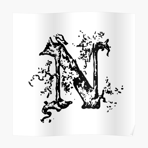 Letter N Posters Redbubble