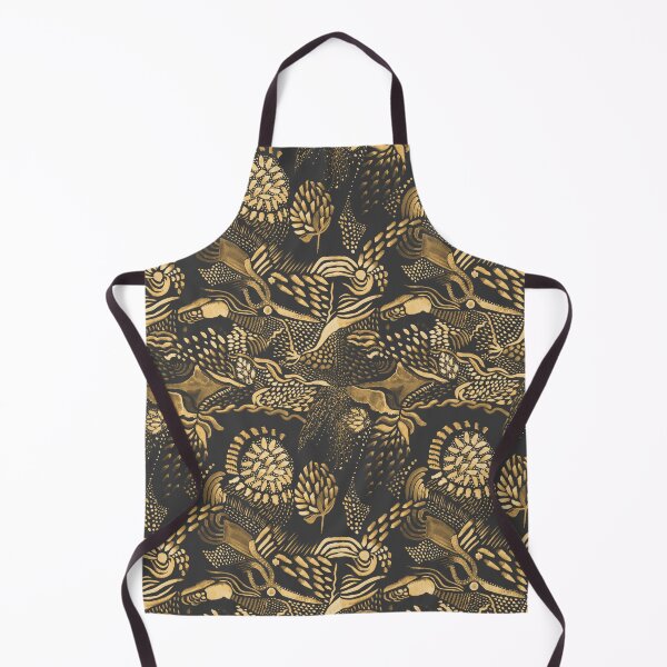 Item preview, Golden birds in the paisley forest designed and sold by arrpdesign.