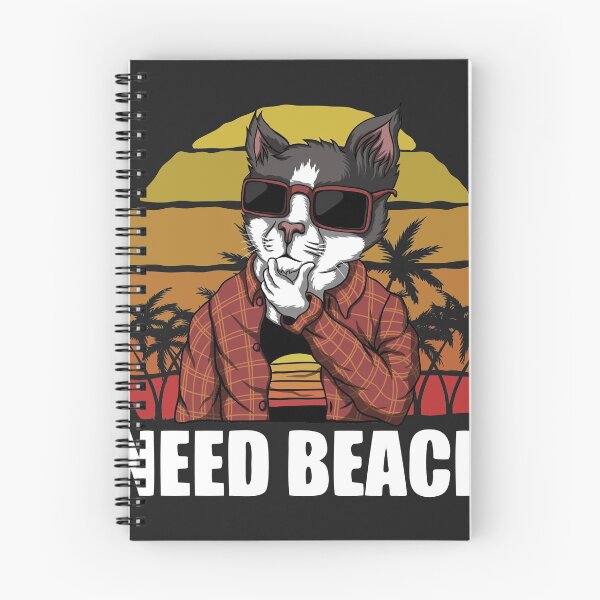 Item preview, El gato necesita la playa designed and sold by MomoDesigners.