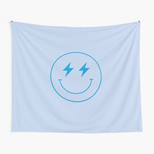 Item preview, Blue Smiley Lightning Bolt Face designed and sold by jessicaleah15.