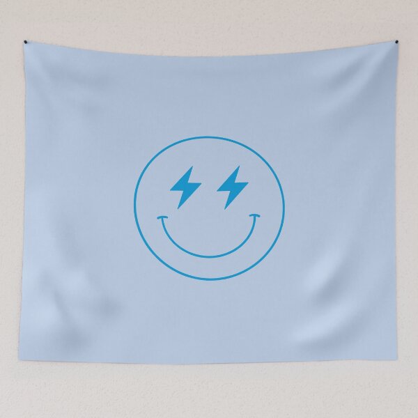 Item preview, Blue Smiley Lightning Bolt Face designed and sold by jessicaleah15.