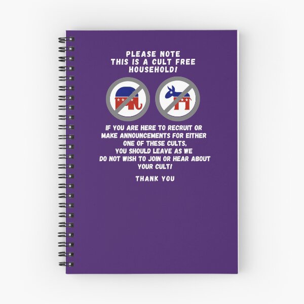 Item preview, Cult Free Household Anti-Political Apolicial  designed and sold by MojaveTradePost.