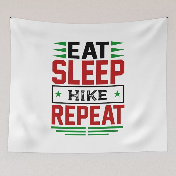 Item preview, Eat. Sleep. Hike. Repeat. (Light) designed and sold by the-krisney-way.