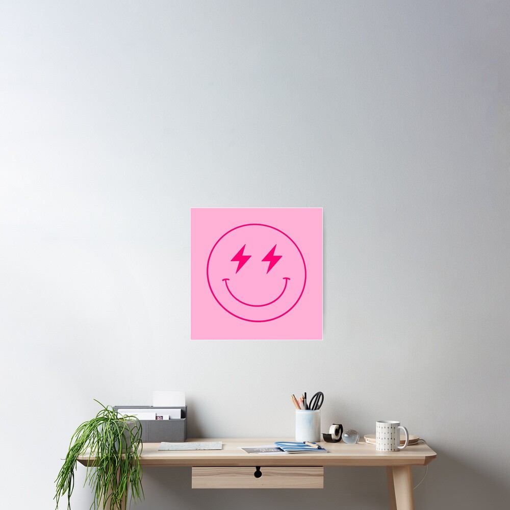 Lightning Bolt Smiley Face on Pink Tumbler – And Do It Anyway