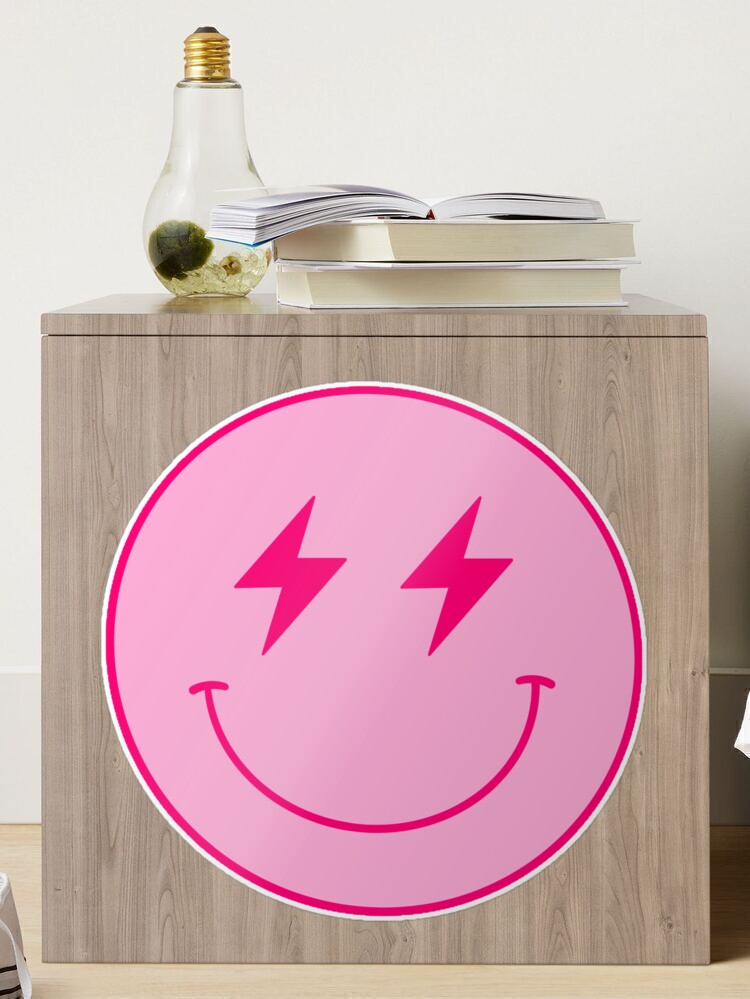 Lightning Bolt Smiley Face on Pink Tumbler – And Do It Anyway