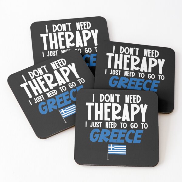 Item preview, Greek Flag  I Don't Need Therapy I Just Need to Go to Greece designed and sold by obedtheartist.