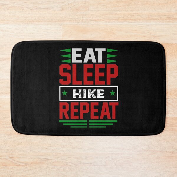Item preview, Eat. Sleep. Hike. Repeat. (Dark) designed and sold by the-krisney-way.