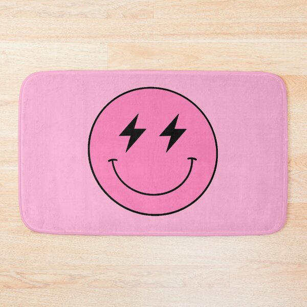 Item preview, Black and Pink Smiley Lightning Bolt Face designed and sold by jessicaleah15.