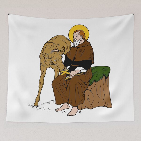 Item preview, ST GILES, THE ABBOT designed and sold by CatholicSaints.