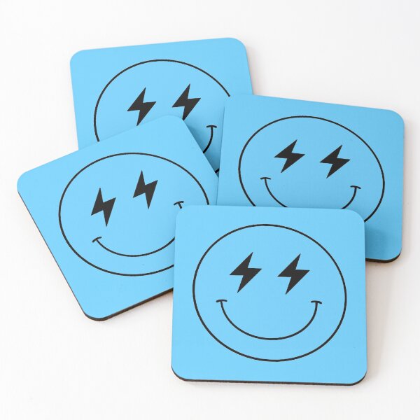 Item preview, Blue Smiley Lightning Bolt Face designed and sold by jessicaleah15.