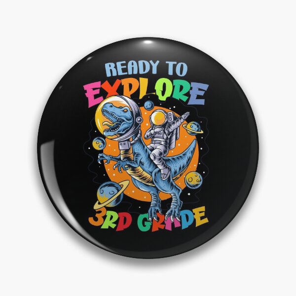 Item preview, Ready To Explore 3rd Grade Astronaut Dinosaur Back To School designed and sold by Zeevla.