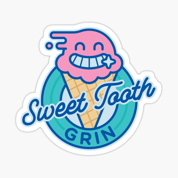 Sweet Tooth Grin Sticker