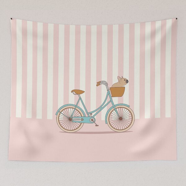 Item preview, Bicycle Basket Frenchie designed and sold by FrenchiJunction.