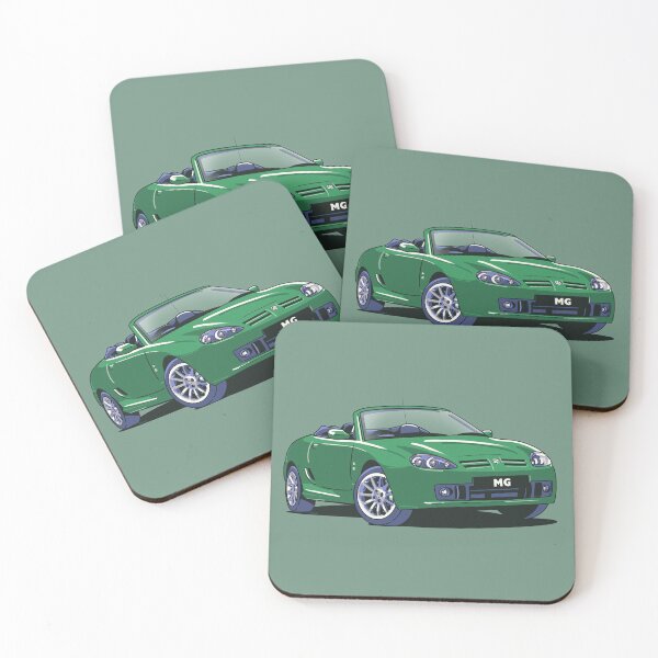 Aperçu de l'œuvre MG Rover MG TF en vert créée et vendue par Webazoot Industries - Car Art.