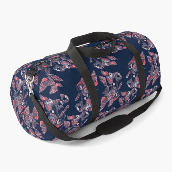 Item preview, Red on blue foliage designed and sold by arrpdesign.