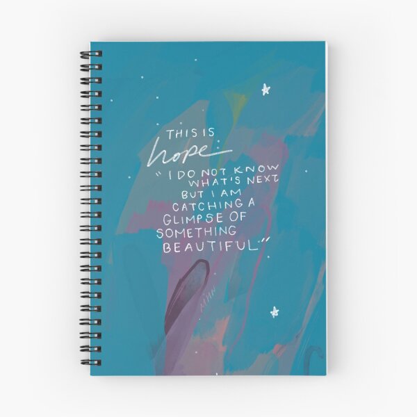Item preview, Morgan Harper Nichols Hope Quote - Inspirational Motivational Quote and Abstract Blue and Purple Art designed and sold by morgansgoods.