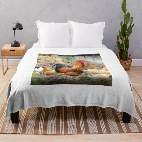 Item preview, Colorful Rooster with Chickens designed and sold by RBDESIGN SHOP.