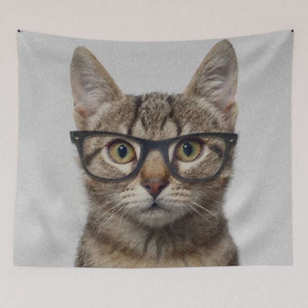 Item preview, Hipster Cat designed and sold by Furry And  Purry.