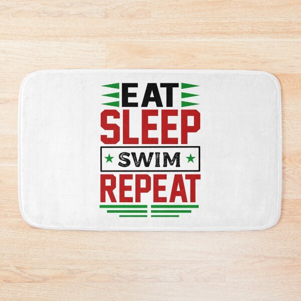 Item preview, Eat. Sleep. Swim. Repeat. (Light) designed and sold by the-krisney-way.